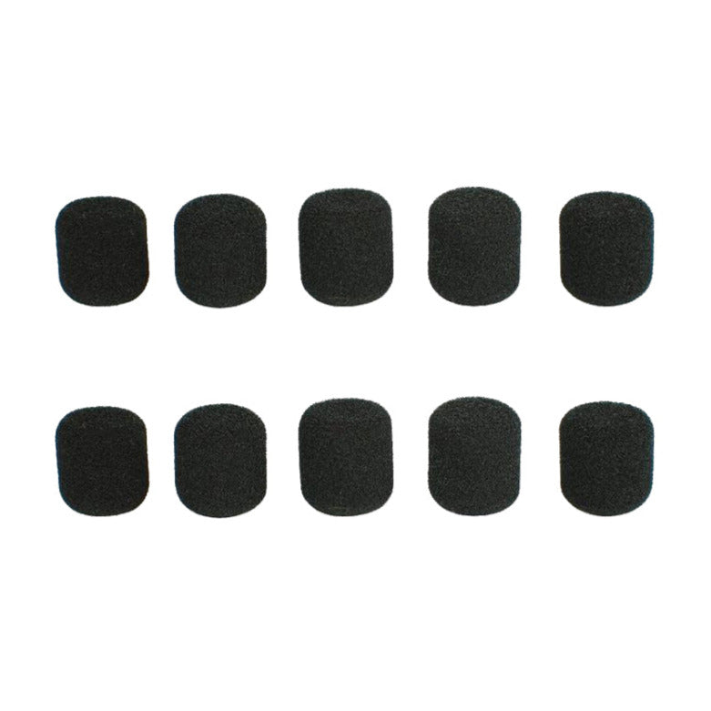 Cylindrical Black Foam Windscreens Shure SM-31FH 10-Pack — AV Now
