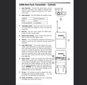 Directions for Samson CB99 SWC99T00 Beltpack Transmitter