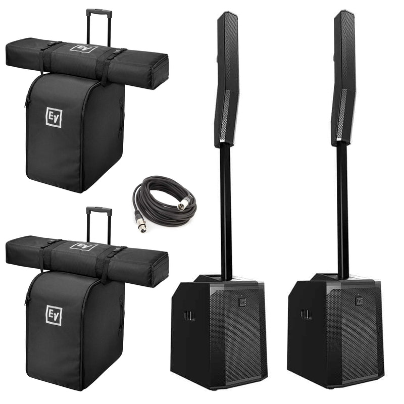 Electro-Voice EVOLVE 50 Fitness Speaker Bundle (Black) | Portable PA System