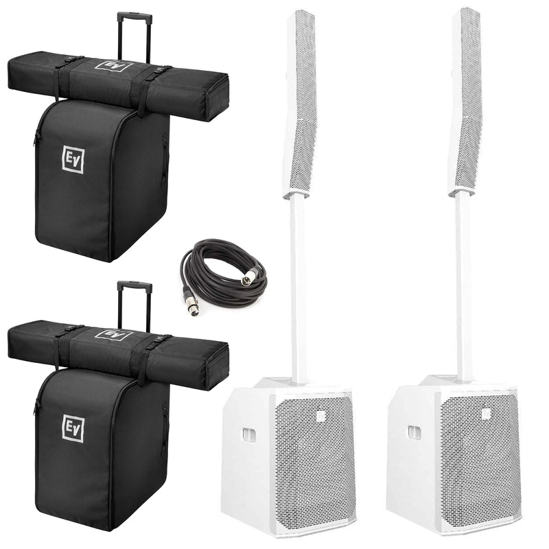 Electro-Voice EVOLVE 50 Fitness Speaker Bundle (White) | Portable PA System