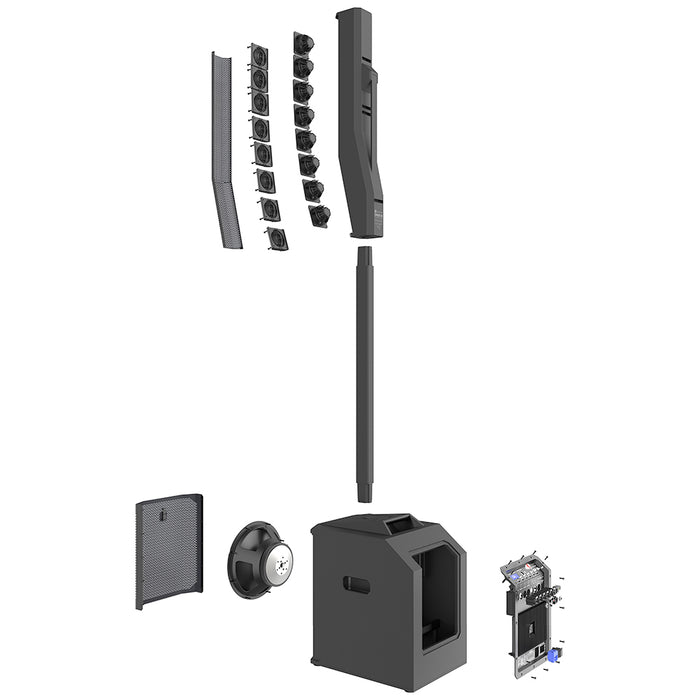 Electro-Voice Evolve 50M Column Powered Speaker with Bluetooth - Black