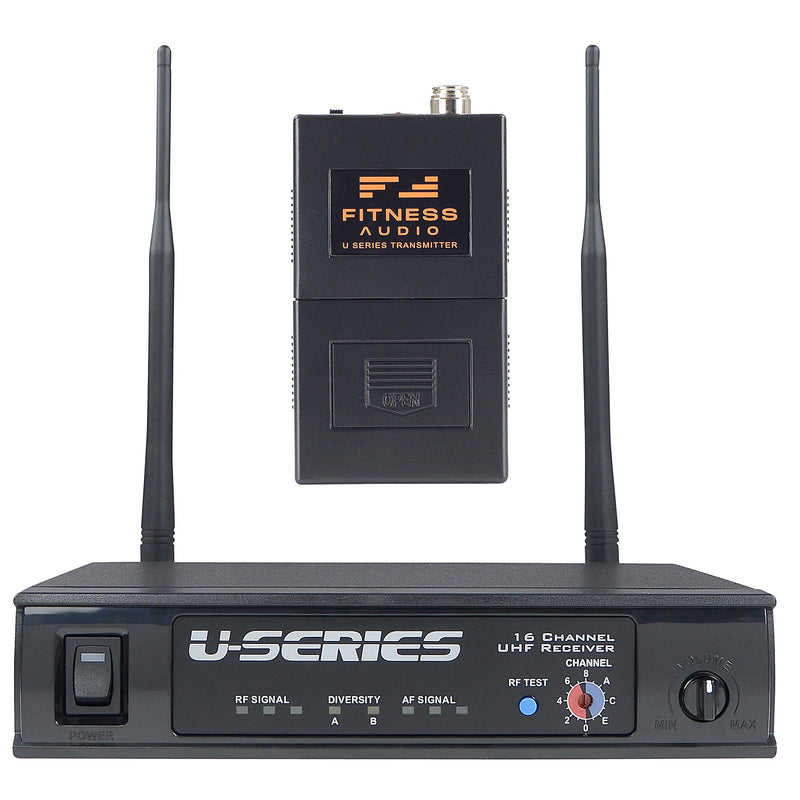 Fitness Audio UHF Base System (No Headset) Bodypack Transmitter & Receiver