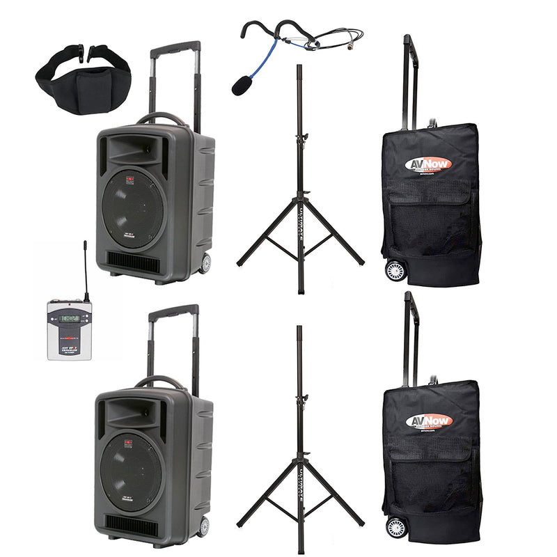 FIT-1010 Dual Portable Speaker Bundle