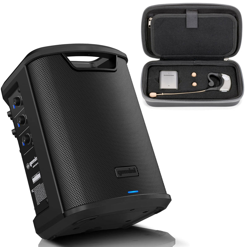 Gemini GPSS-650 Portable PA Speaker with Bluetooth and Samson Airline Micro