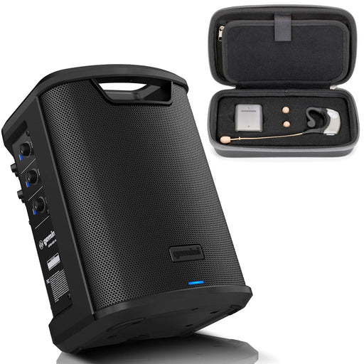 Gemini GPSS-650 Portable PA Speaker with Bluetooth and Samson Airline Micro