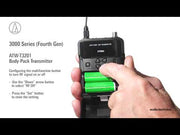 Directions for Audio-Technica ATW-T3201 3000 Series Bodypack Transmitter