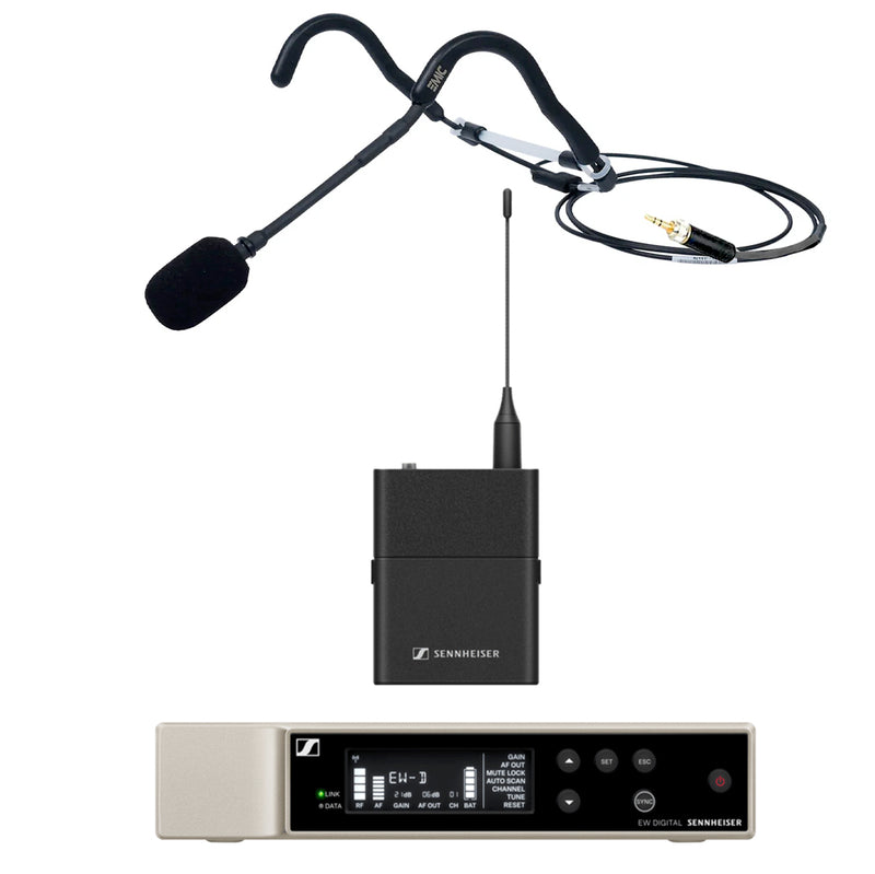 Sennheiser EW-D System with EMic Fitness Headset Microphone