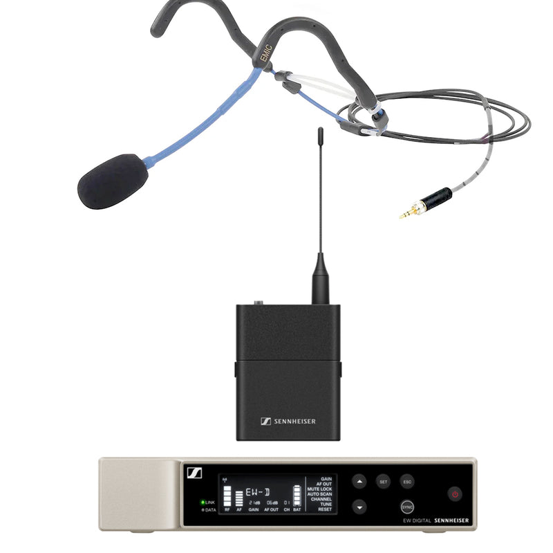 Sennheiser EW-D System with EMic Fitness Headset Microphone