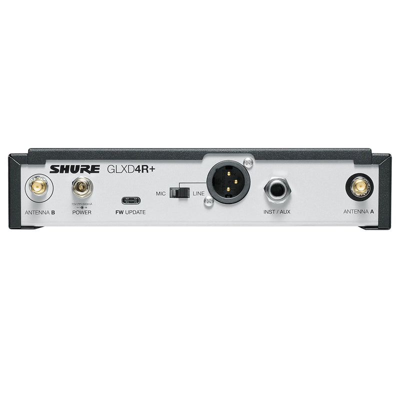 Shure GLXD24R+ Vocal Rackmount Digital Wireless Microphone System with SM58 Handheld Transmitter