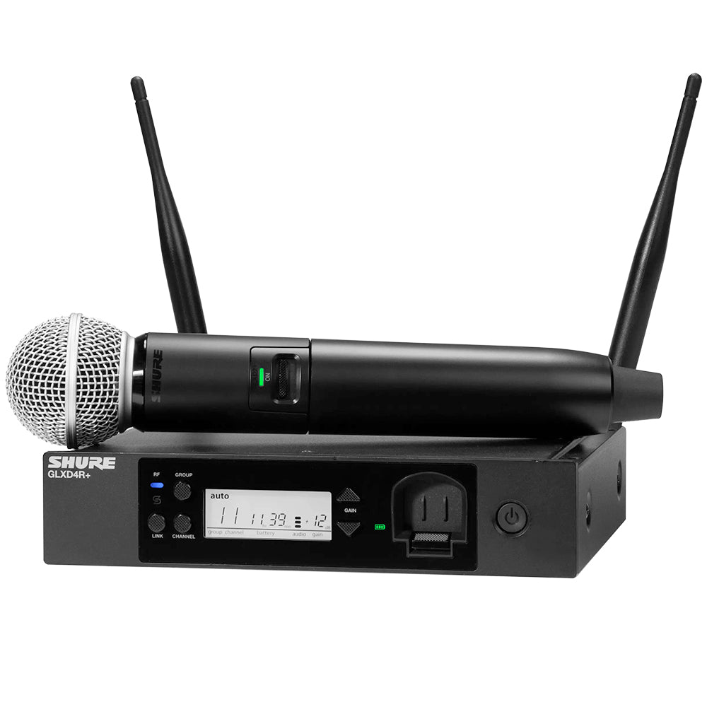 Shure GLXD24R+ Rackmount Digital Microphone System with SM58