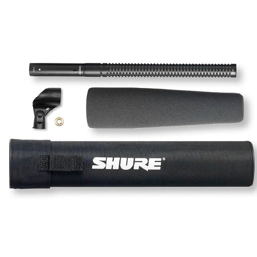 Shure VP89M Medium Condenser Shotgun Microphone with Case and Foam Windscreen 