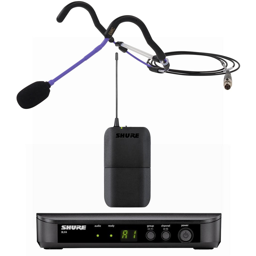 配信機器・PA機器・レコーディング機器 SHURE BLX PREMIUM WIRELESS SYSTEM Shure BLX System with Emic Fitness Headset Microphone — AV Now