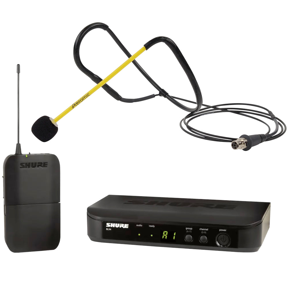 Shure BLX System with Aeromic Fitness Instructor Headset Microphone