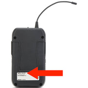 How to find Shure BLX frequency