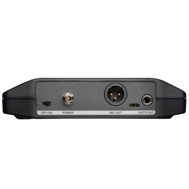 Back of Shure GLXD24+ Vocal Digital Wireless Microphone System