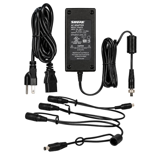 Shure PS124L In-Line Power Supply with Locking Four-Connection Distribution Cable
