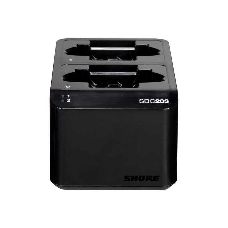 Shure SBC203 Dual-Docking Recharging Station for SB903 Batteries & SLX-D Transmitters