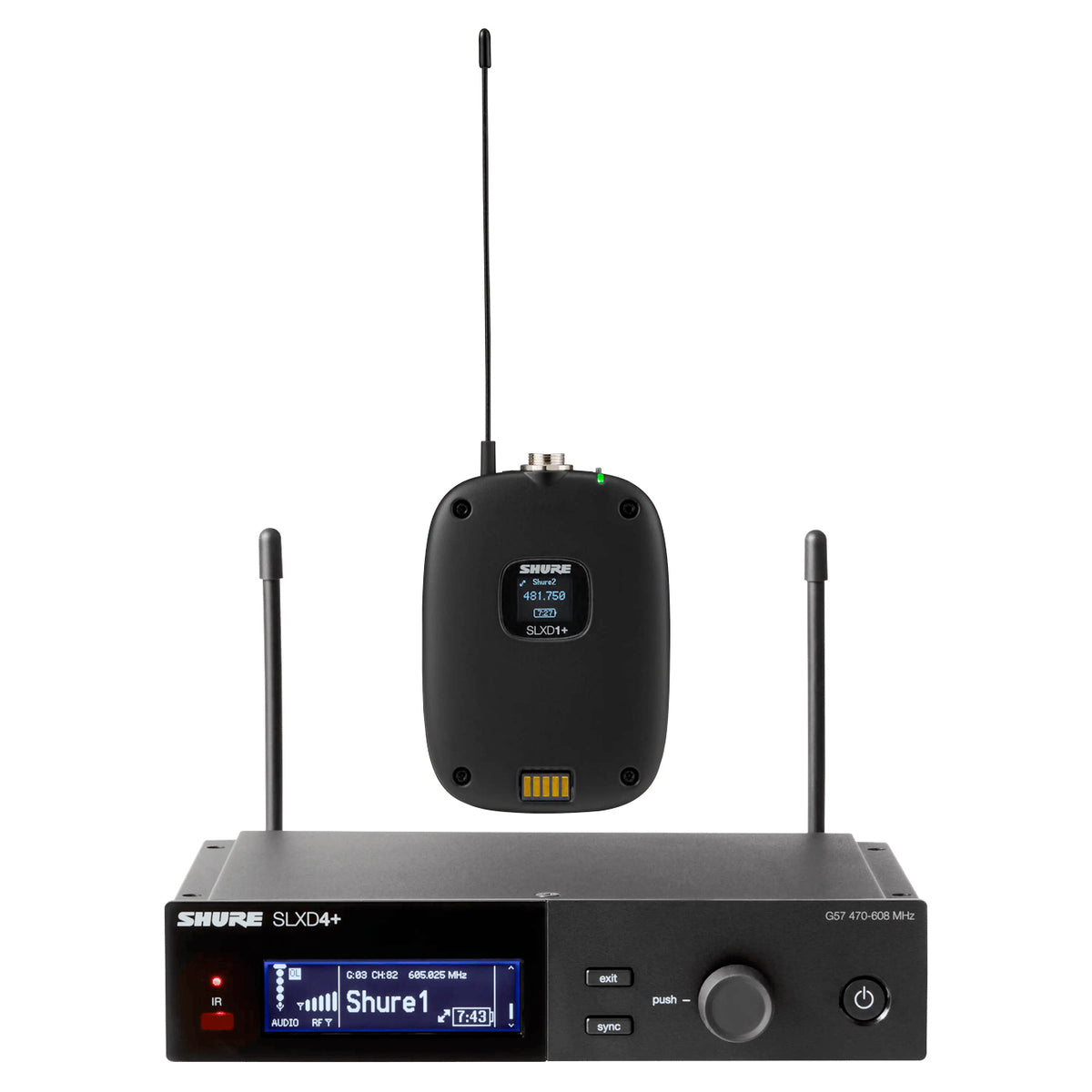 Shure SLXD14+ Digital Wireless Bodypack System (No headset) — AV Now ...