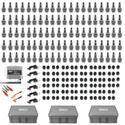 Sound Off GLO4 Headphone Kit - 100 Pack Bulk Group Fitness Headphones