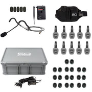 Sound Off Portable GLO4 Headphone Kit for Fitness and Events