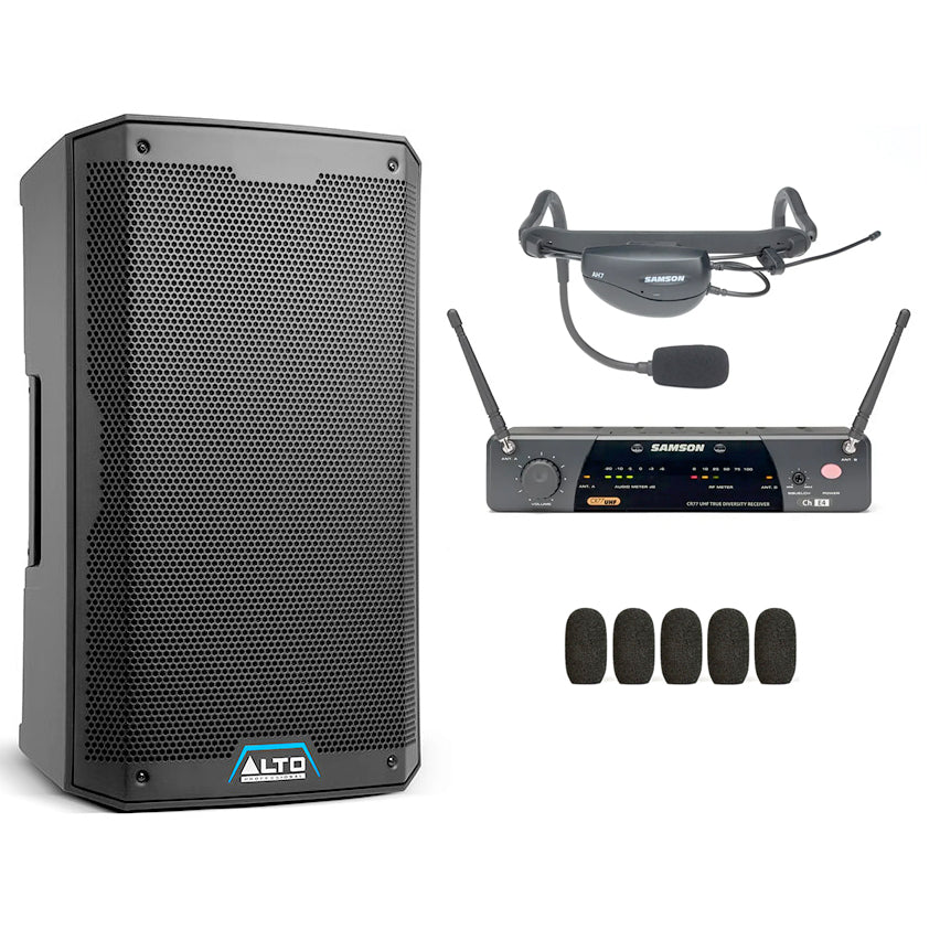 Fitness Instructor Speaker and Microphone Bundle for Gyms and Fitness ...