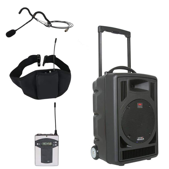 Fit 800 Battery-Powered Portable System with E-mic Fitness Headset Microphone