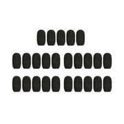 Samson, Fitness Audio E-mic Oval Windscreens Windsocks- 25 pack (Black)