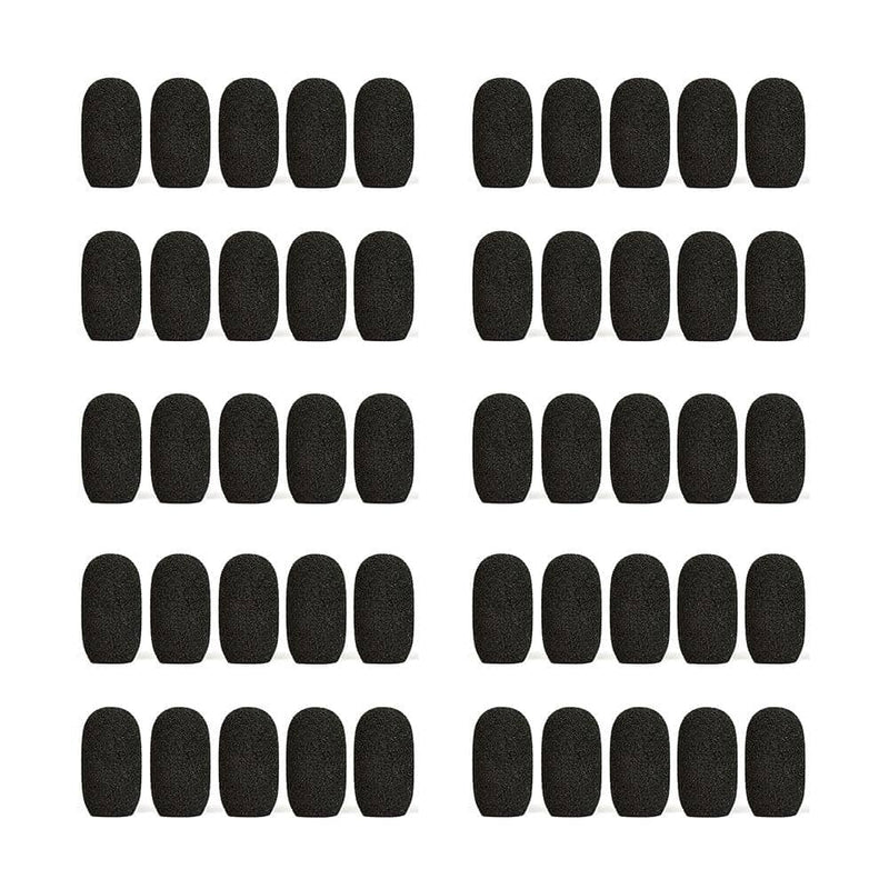 AV Now Samson, Fitness Audio E-mic Oval Windscreens - 50 Pack (Black)