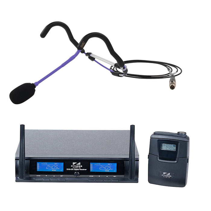 Fitness Audio Digital Wireless Microphone System with EMic Fitness Headset