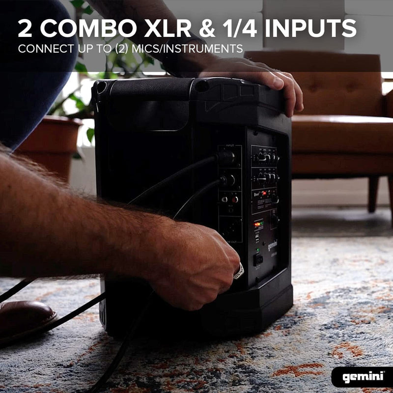 Portable Rechargeable Speaker with Bluetooth and Water-Resistant Microphone System