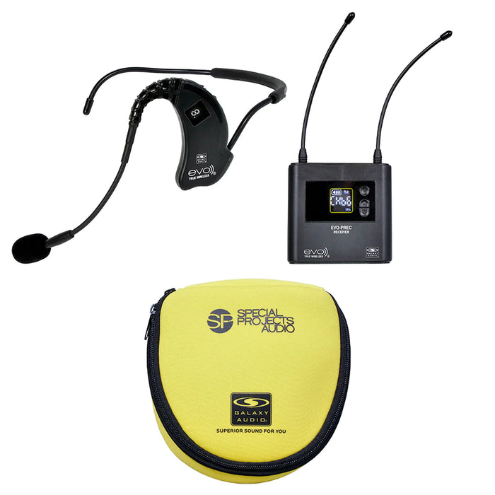 Galaxy Audio Traveler TV10 Speaker with Bluetooth and EVO-E Splash-proof Headset Microphone