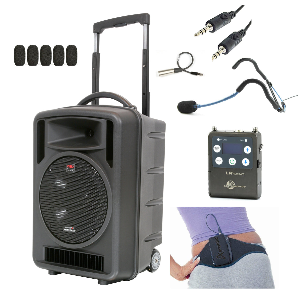 Aquatic Portable Sound System with Waterproof Microphone TV10 Speaker ...