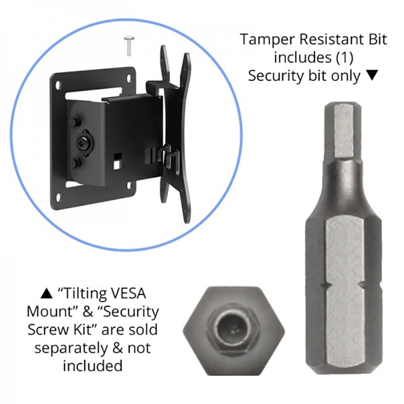 Tilting VESA Wall Mounts VB_TOOL_TRB_M4 Tamper Resistant Bit