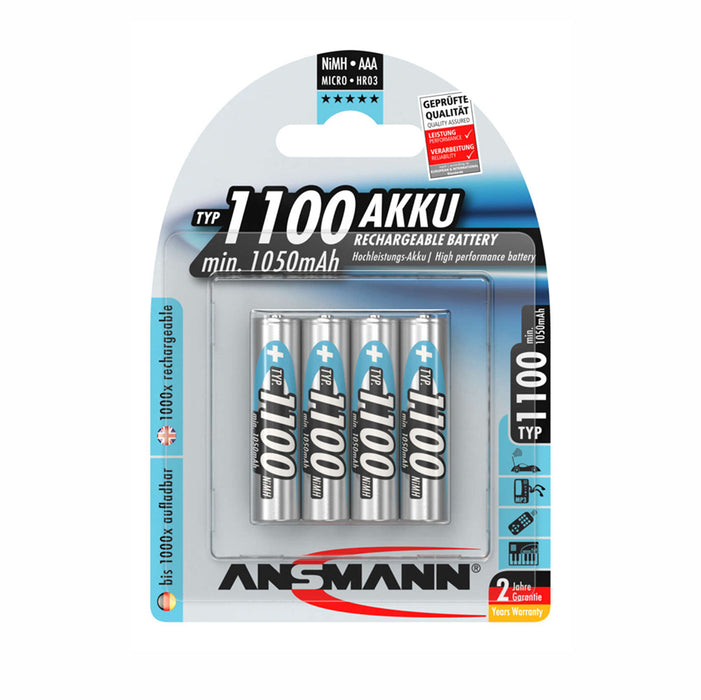 Max E Pro AAA 4pk Rechargeable Batteries