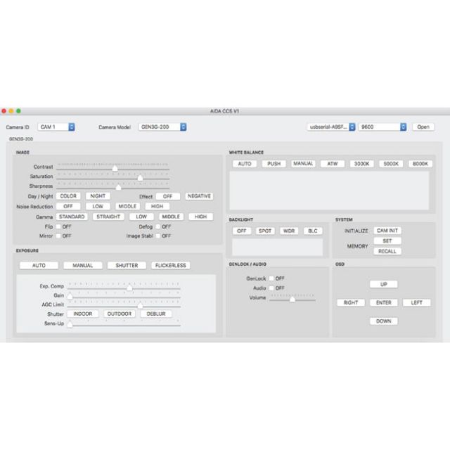 Overstock - VISCA Camera Control Unit and Software