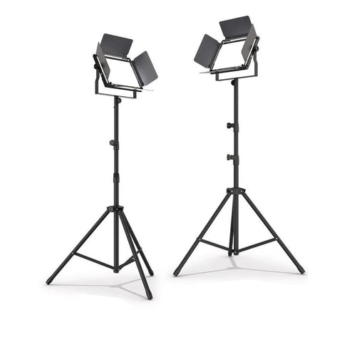 Chauvet DJ Lighting Cast Panel Pack - 2 LED Lights, Tripods and Carry Bags