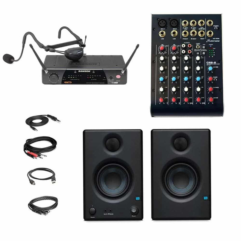 AV Now Custom Complete Virtual Content Creator Kit with Wireless Mic System - for Use with Laptop