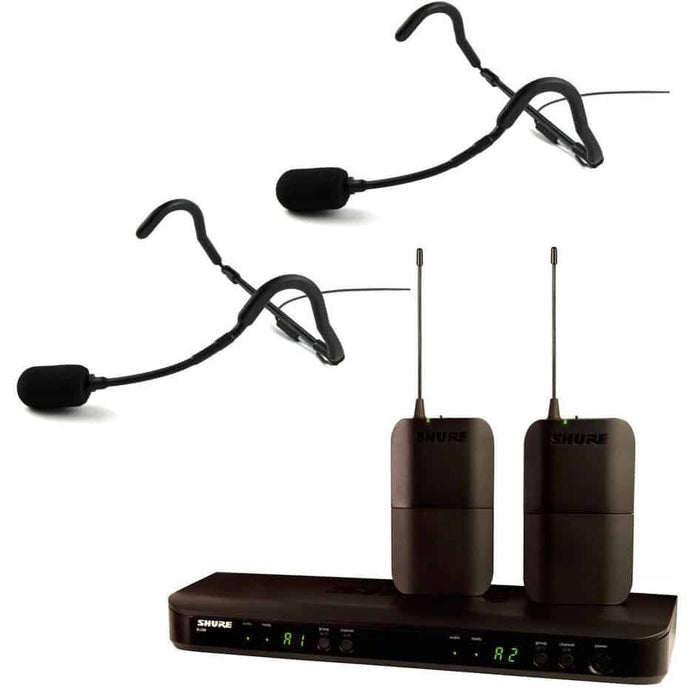Shure Dual Shure BLX Wireless System with E-mic Headsets for Team-Teaching