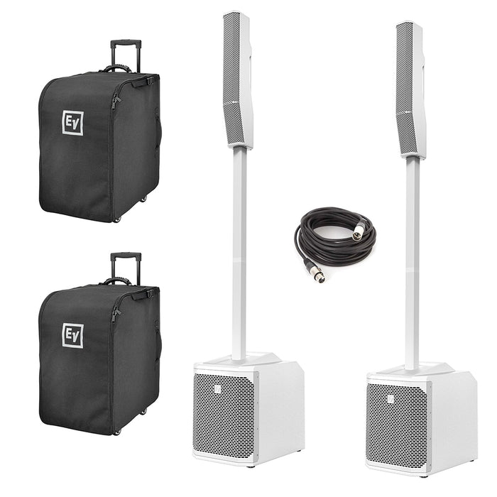 Electro-Voice Evolve 30M Portable Speaker Bundle - White