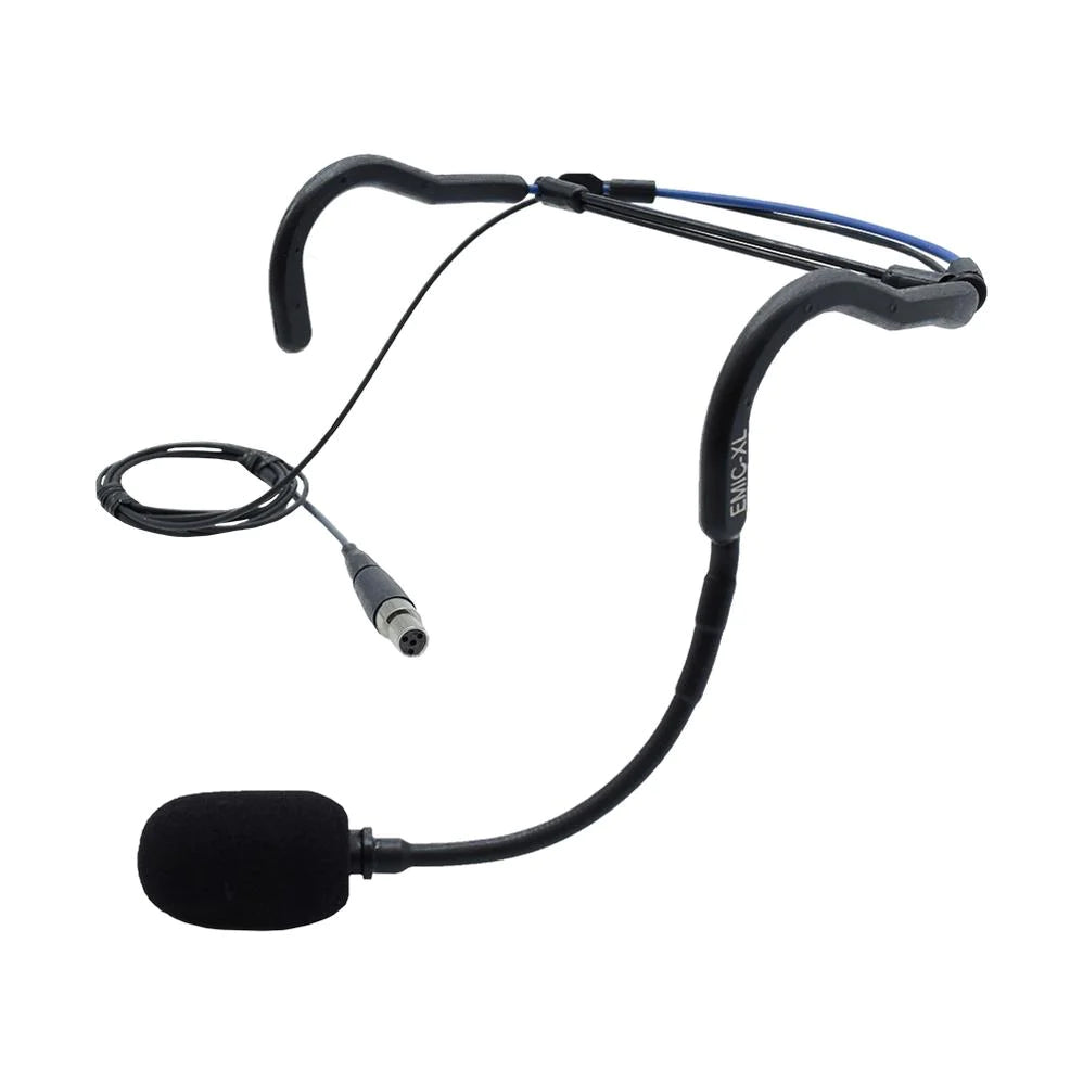 Extra Long 1/2-Inch Longer Boom E-mic Fitness Rated Headset
