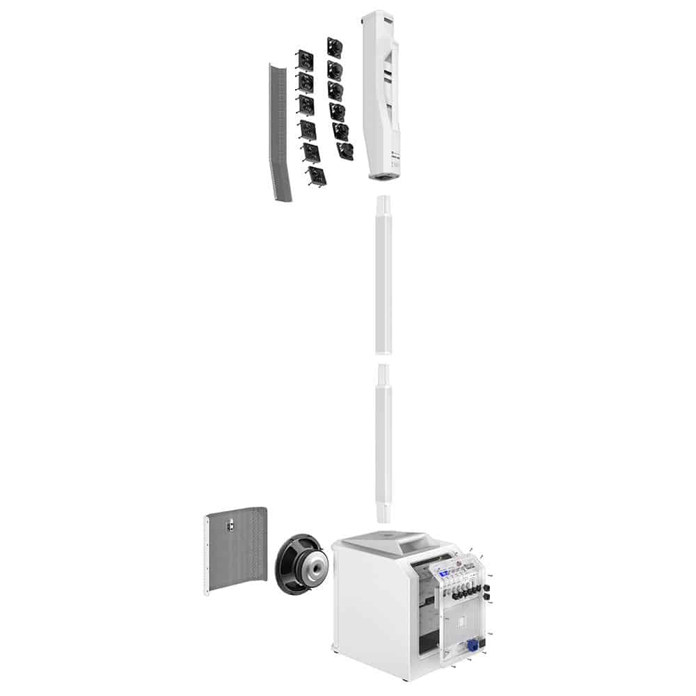 Electro-Voice Evolve 30M Powered Column Loudspeaker System - White