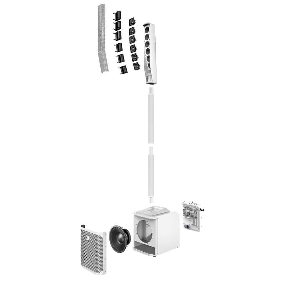 Electro-Voice Evolve 30M Powered Column Loudspeaker System - White