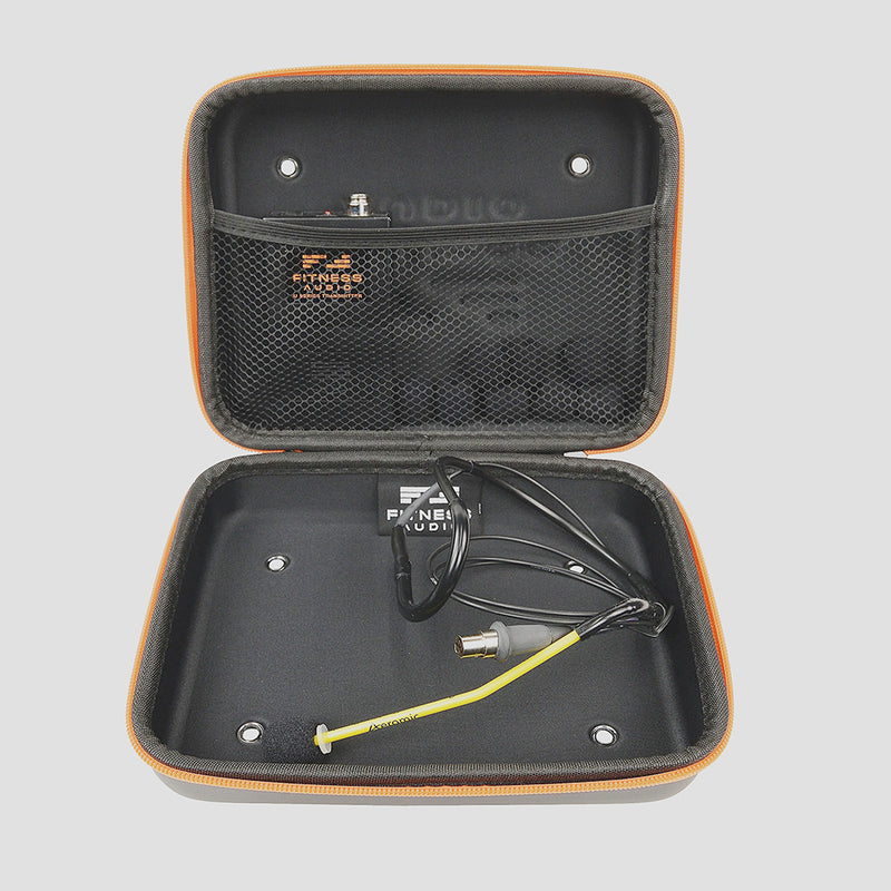Fitness Audio Wireless Headset Microphone Zippered Case