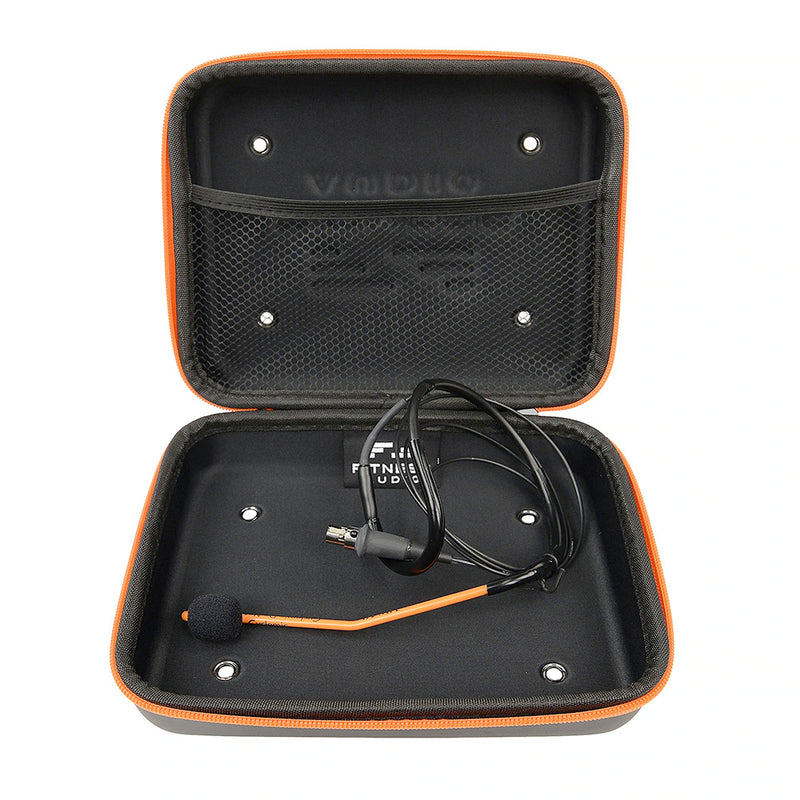 Fitness Audio Wireless Headset Microphone Zippered Case
