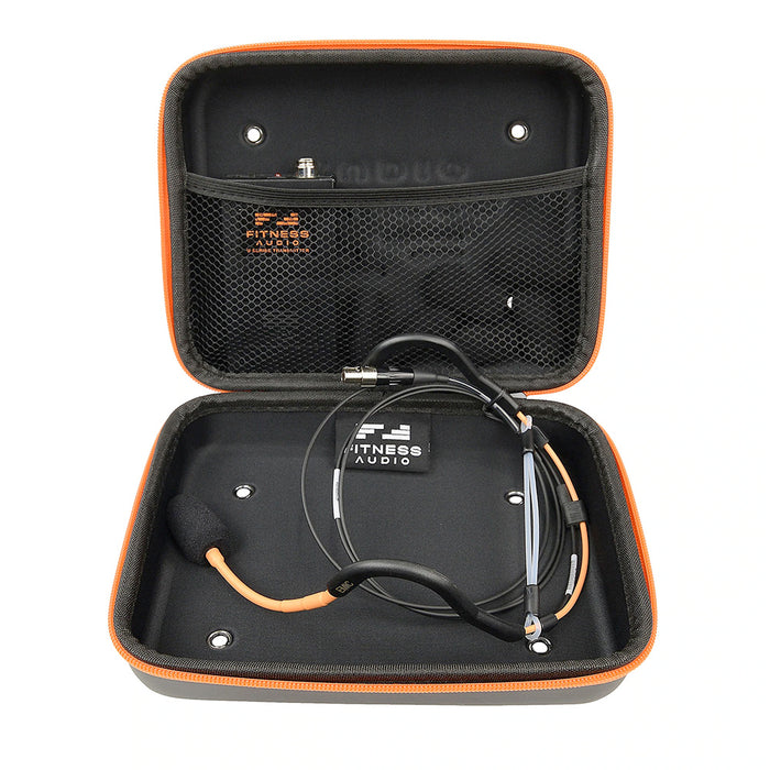 Fitness Audio Wireless Headset Microphone Zippered Case