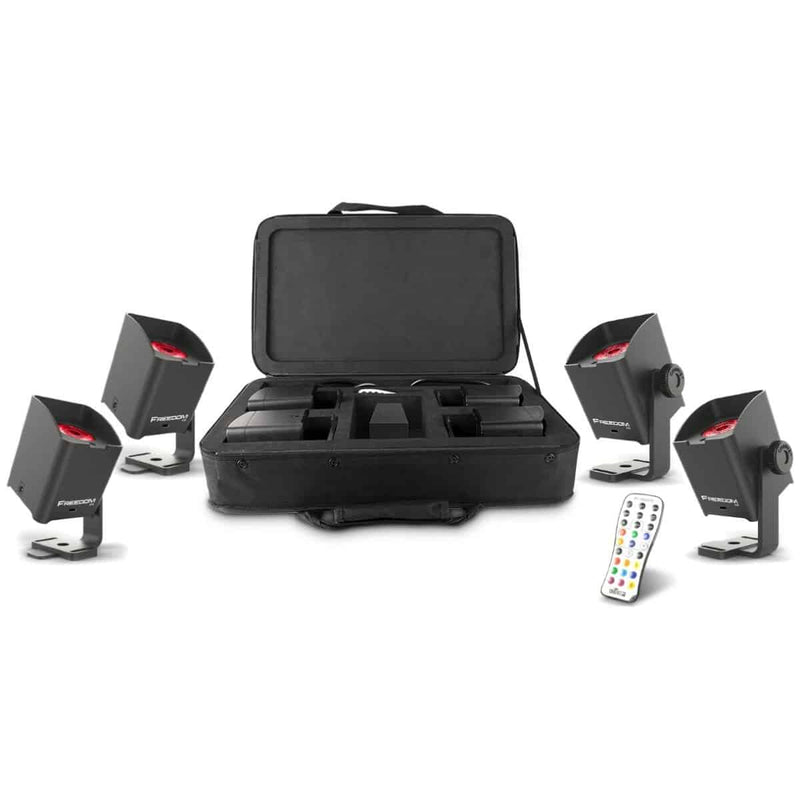 Chauvet Freedom Par Hex-1 LED Battery-Operated Light Set - 4 pieces
