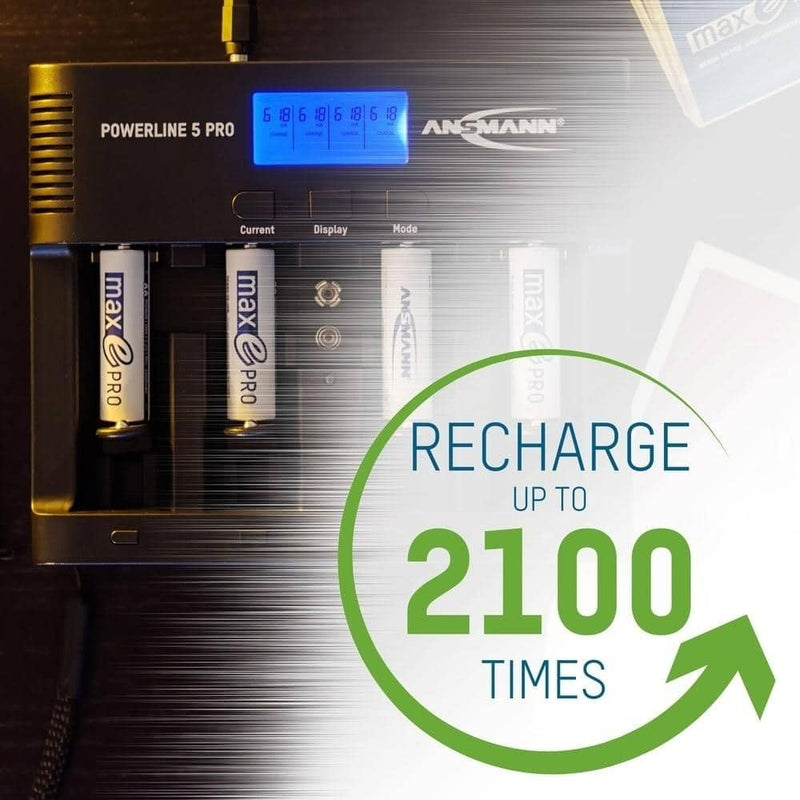 Ansmann Max E Pro AAA 4pk Rechargeable Batteries