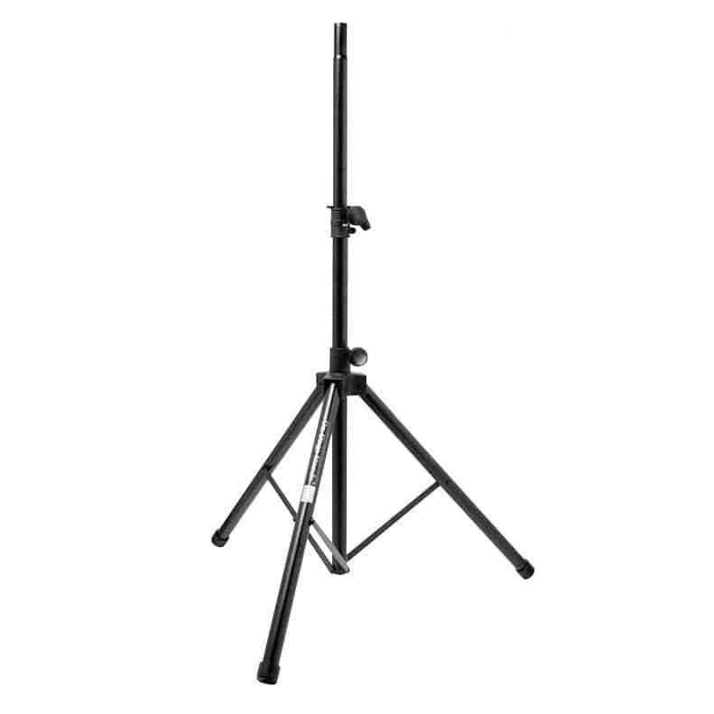 MediumDuty Black Portable Speaker Stand for Speakers — AV Now Fitness