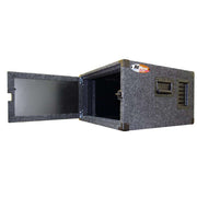 Odyssey 6 Space Rack in Gray with Padlock Door Handle