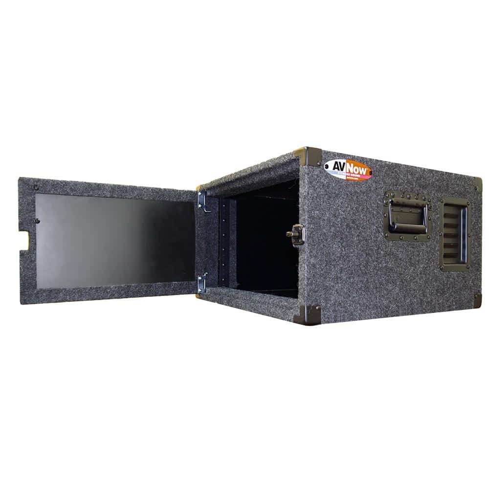 Odyssey CRE06GPLVR Lockable 6 Space Carpeted Audio Rack — AV Now ...